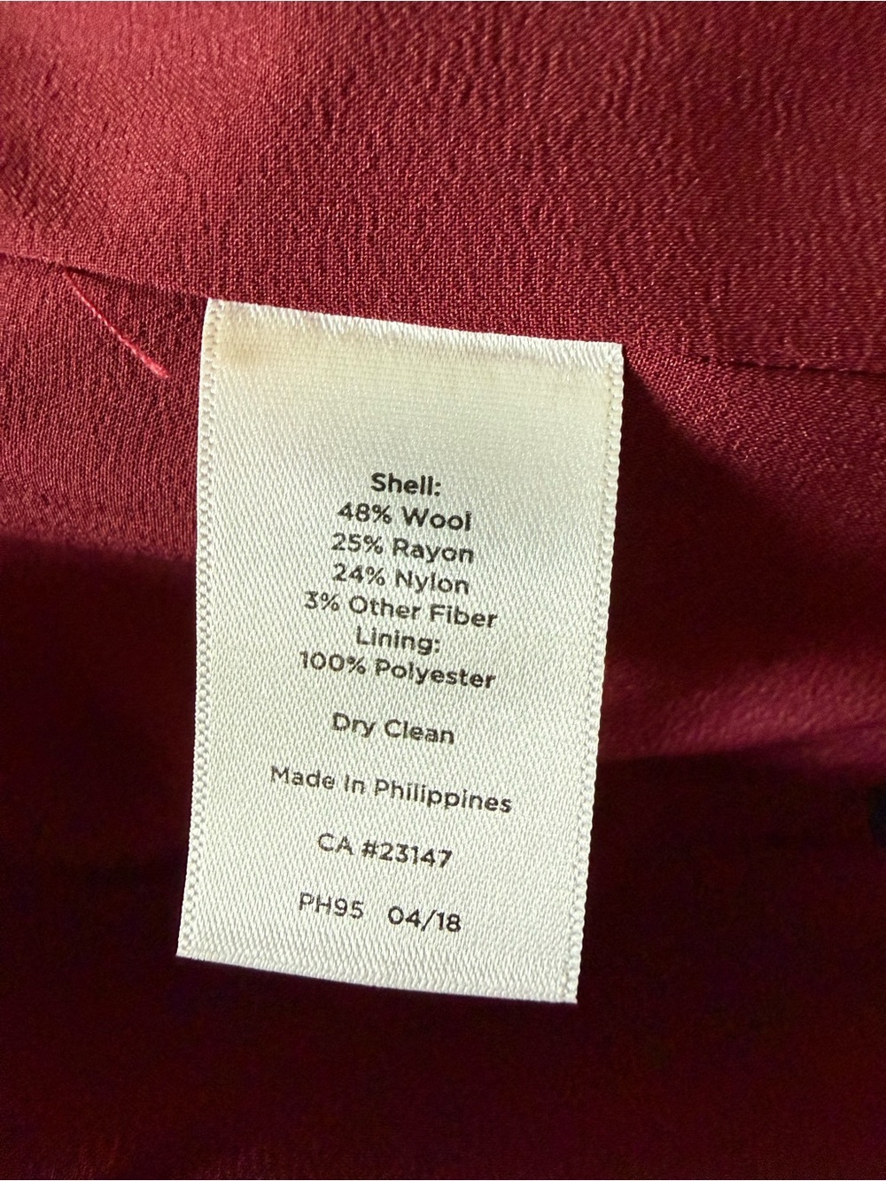 Talbots Wool Windowpane Check Pants - Picture 6 of 6